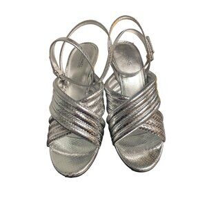 Michael Kors Women's Silver Shoes/Heels/4" Heel Size9 SKU 1789